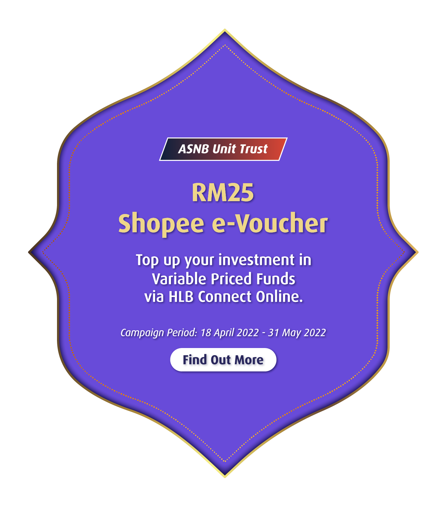 ASNB Unit Trust RM25 Shopee e-Voucher